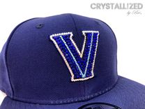 Collegiate Crystallized Snapback Baseball Cap Genuine European Crystals Bedazzled Villanova 2 small