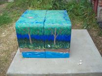 Electrical Transformer Box (Usually Owned By A Town Or City) 2 small