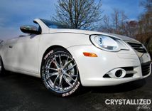 Custom Crystallized Wheels Set Of 4 Rims Car Bling Genuine European Crystals Bedazzled 5 small