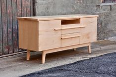Enclosed Tv Stand With Doors, Drawers, And Open Shelving. 2 small