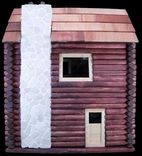 Custom Hardwood Computer Case "The Log Cabin" 3 small