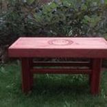 Garden Bench With Carving 2 small