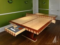 Curly Maple And Padauk Ping Pong Table 2 small