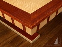 Curly Maple And Padauk Ping Pong Table 4 small