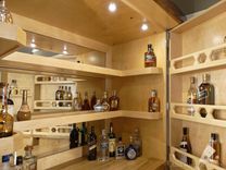 Custom Walnut And Birdseye Maple Liquor Cabinet Bar 6 small