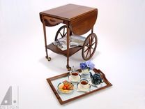 Mahogany Tea Cart Restoration 5 small