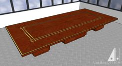 Sapele And Maple Conference Table 5 small