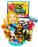 Funny 40th Birthday Custom Cake Topper For Woman 50, 60th , 50 & Fabulous Small Topper 5 small