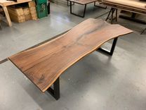 Single Slab Walnut Conference Table // Boardroom Table 2 small