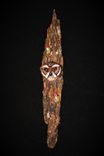 Hand Sculpted And Carved Owl In Red Cedar Round 3 small