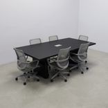 Rectangular Shape Custom Conference Table, Laminate Top - Newton Meeting Table 2 small