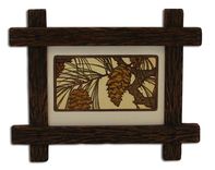 Carved Adirondack Rustic Picture Frame 2 small