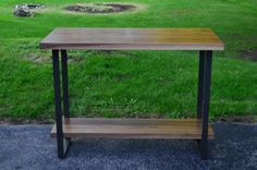 Walnut And Steel Counter Height Table 1 small