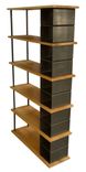 Large Wood And Metal Industrial Bookshelf 1 small