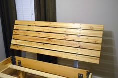 Hickory Bed Frame And Hickory Headboard 5 small