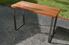 Walnut And Steel Desk 2 small