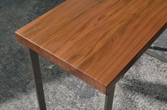 Walnut And Steel Desk 5 small