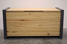 Solid Wood And Metal Toy Box 5 small