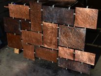 Custom Hammered Copper Wall Art 1 small