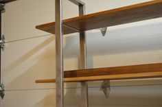 Walnut And Stainless Steel Bookshelf 4 small