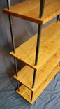Modern Cherry And Steel Bookcase 2 small