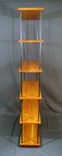 Modern Cherry And Steel Bookcase 4 small