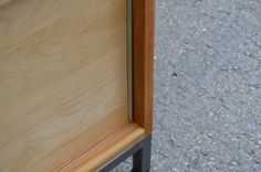 Modern Cherry And Berch Wood With A Steel Base Entertainment Stand 3 small