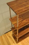 Walnut And Steel Bookcase 4 small