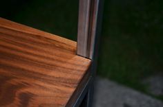 Floating Walnut Wood And Steel Shelf 5 small