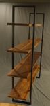 Floating Walnut And Steel Bookcase 1 small