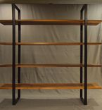 Floating Walnut And Steel Bookcase 3 small