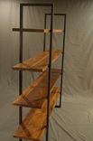 Floating Walnut And Steel Bookcase 4 small