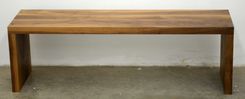 Modern Solid Walnut Wood Bench 2 small