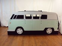 Surfer Mini-Bus Twin Kids Bed Frame - Handcrafted - Themed Children's Bedroom Furniture 5 small