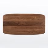 Rectangular Coffee Table, Midcentury Modern In Solid Walnut "Kapok" 3 small