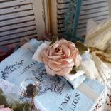 Decorative Box Antique Rose Decor Blue Shabby Chic Vintage Style 5 small