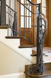 Hand-Forged Railing & Custom Air Vent In Craftsman Home 1 small