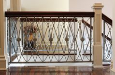 Remodel, New Metal Railing With Original Wood Handgrip Incorporated 2 small