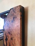 Eye-Catching Live Edge Cherry Burl Mirror 5 small