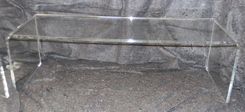 Acrylic Waterfall Edge Coffee Table - Hand Crafted, Made To Order: Custom Sizing Never A Problem 4 small