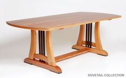 Celtic Harp Craftsman Dining Table, Conference Table 1 small