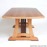 Celtic Harp Craftsman Dining Table, Conference Table 2 small