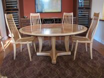 Round Pedestal Table And Chairs 2 small