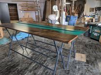 Cast Resin Dining Table or Desk  3 small