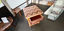 Antikea Rolling Kitchen Island In Maple, Birch, Bubinga, And Purple Heart! 5 small