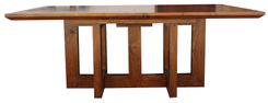 Mid-Century Modern Metro Extension Trestle Dining Table 5 small