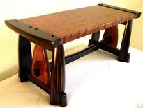 Figured Bubinga & Ebony Bench 1 small