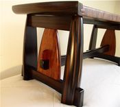 Figured Bubinga & Ebony Bench 3 small