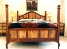 Walnut & Spalted Pecan Four Poster 1 small
