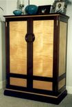 Wenge & Figured Maple Armoire 1 small